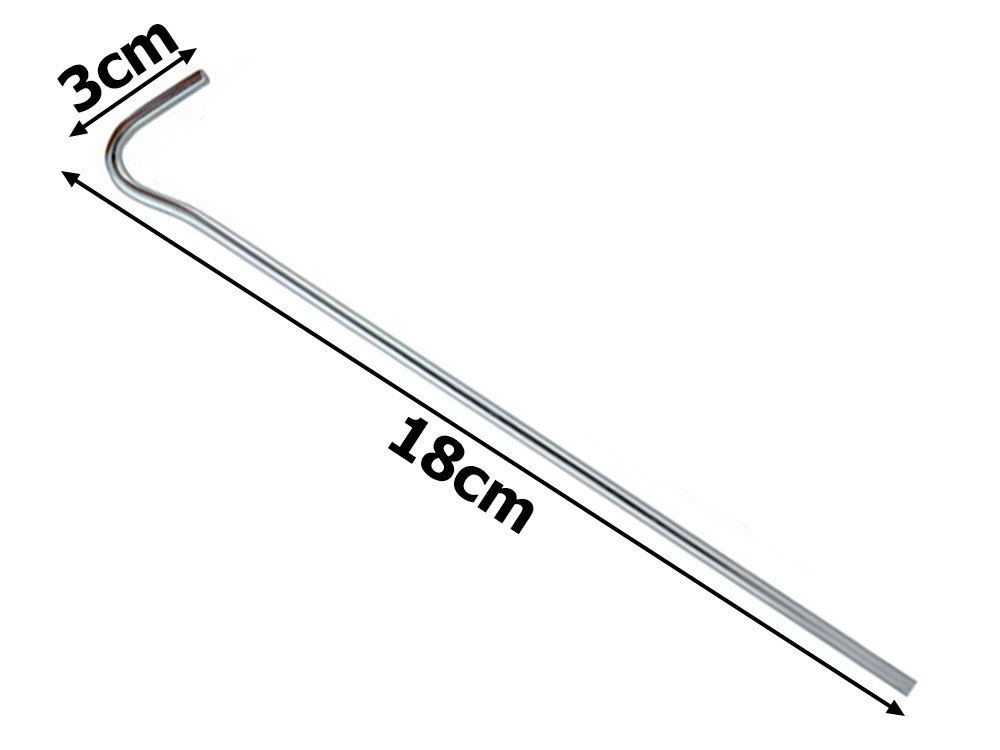 SZPILKI DO NAMIOTU MOCUJĄCE ŚLEDZIE KOTWY STAL 18CM 20SZT HAK HACZYK KOŁKI